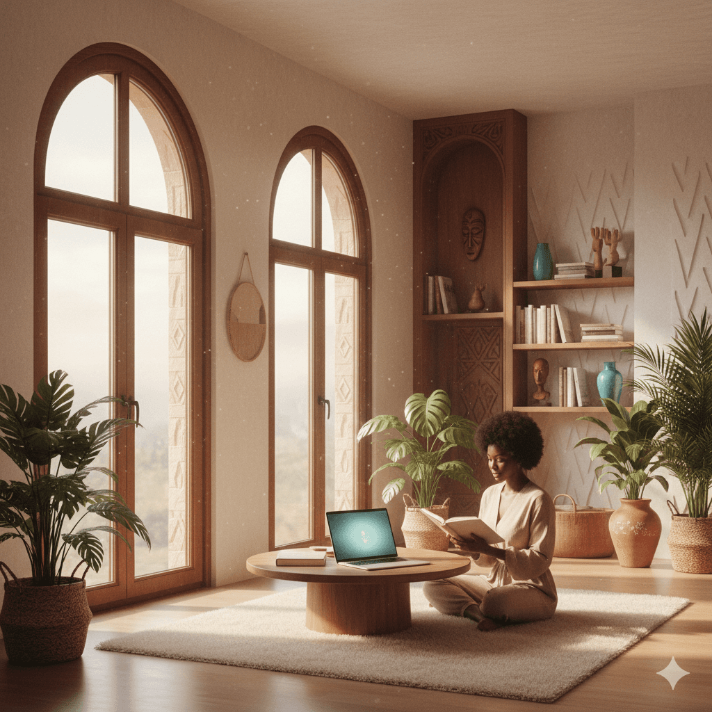 A space that breathes - open and calm