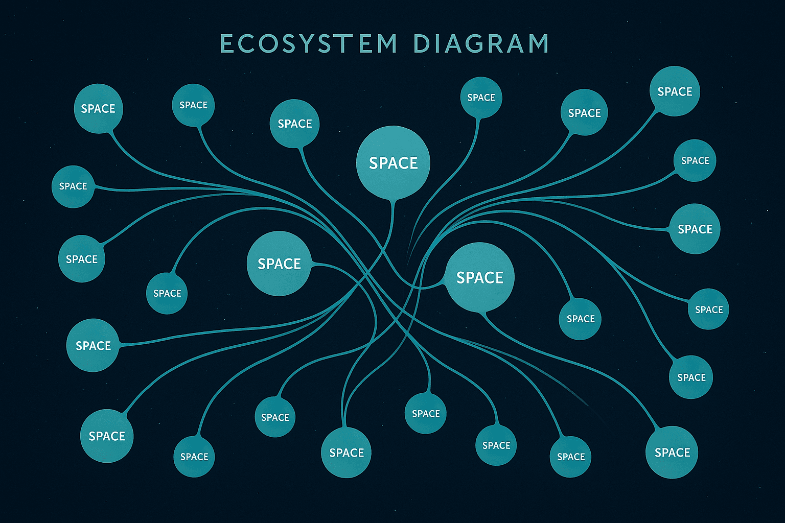 The interconnected spaces of the ecosystem